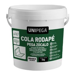 Cola rodape unipega branco 5kg