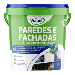 Impermeabilizante paredes e fachadas viapol balde 14l