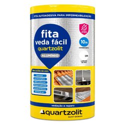 Veda fita facil quartzolit 90cm x 10m - aluminio