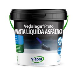 Vedalage manta liquida asfaltica viapol gl 3,6kg preto