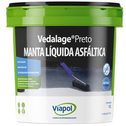 Vedalage manta liquida asfaltica viapol bd 18kg preto