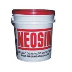 Impermeabilizante manta liquida asfaltica neosin preto balde 18kg