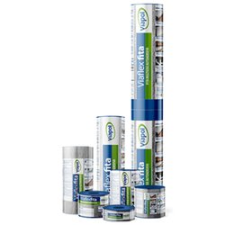 Veda fita viaflex viapol 20cm x 10m aluminio