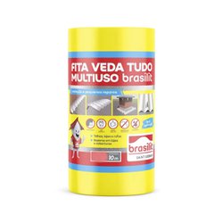 Veda fita brasilit 10cm x 10m - aluminio