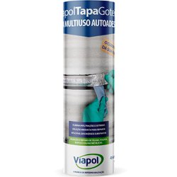 Veda fita tapa goteira viapol 45cm x 10m aluminio