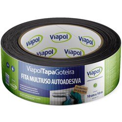 Veda fita tapa goteira viapol 60cm x 10m aluminio