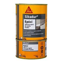 Adesivo epoxi sikadur cinza 1kg