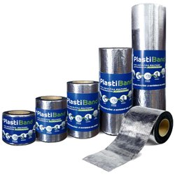 Veda fita plastiband dplastic 10cm x 10m aluminio
