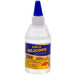 Cola silicone para artesanato hero 60ml