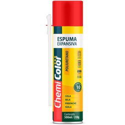 Espuma expansiva chemicolor 500ml/280g