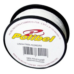 Linha para pedreiro polibel branca rolo com 50m