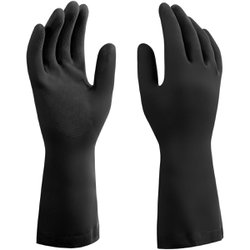Luva latex multiuso mucambo preta media 157-7