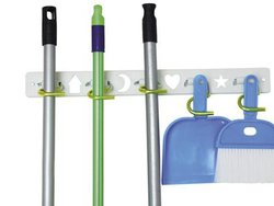 Suporte para vassouras secalux com 5 ganchos