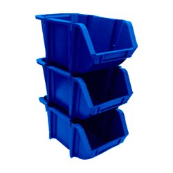 Gaveta plastica empilhavel braslider 7 azul - 17 x 21 x 34cm