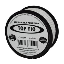 Linha para pedreiro top fio branca rolo com 100m