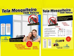 Tela mosquiteiro com velcro pratica 1,25 x 1,05m