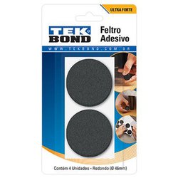 Feltro adesivo redondo tekbond 46mmcom 4