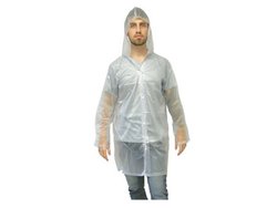 Capa de chuva lisa capseg transparente com manga - g