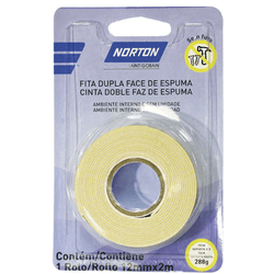 Fita dupla face espuma norton 12mm x 2m interno
