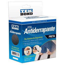 Fita adesiva antiderrapante tekbond 50mm x 5m preta