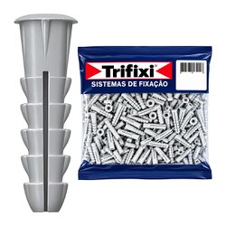 Bucha plastica com anel trifixi 8 com 500