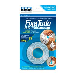 Fita dupla face espuma tekbond 24mm x 1,5m interno/externo