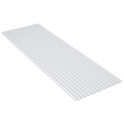 Telha de pvc colonial afort leitosa 2,44 x 0,50m