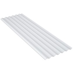 Telha de pvc colonial afort leitosa 2,44 x 1,10m