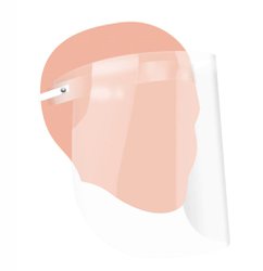 Protetor facial dac transparente 341 x 245mm