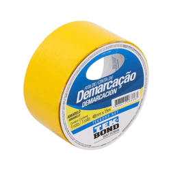 Fita adesiva para demarcacao tekbond 48mm x 15m amarela