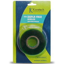 Fita dupla face gel koretech 18mm x 2m uso interno