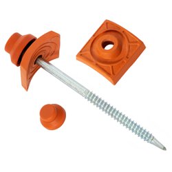 Kit colonial para telha pvc afort terracota 3.1/2" com 20