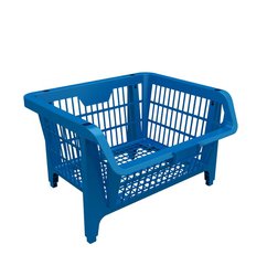 Cesta expositora azul presto media suporta ate 40kg
