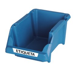 Gaveta plastica empilhavel presto 3 azul - 10 x 08 x 17cm