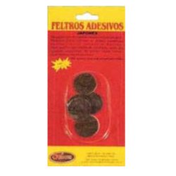 Feltro adesivo redondo overtime 25mm com 8