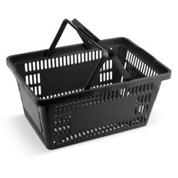 Cesta de compras com alca roma 16l - preta