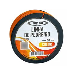 Linha para pedreiro top fio laranja rolo com 50m