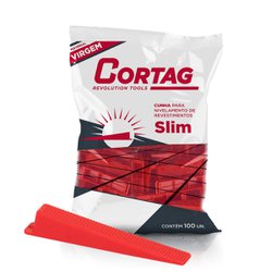 Cunha para nivelador cortag slim vermelha com 100
