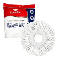 Mop giratorio tornado condor refil microfibra multiuso 24cm