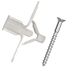 Bucha plastica para gesso/drywall sfor 2 com 25 - com parafuso