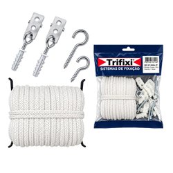 Varal de teto kit reparo trifixi corda de plastico - 093