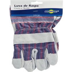 Luva de raspa mista brasfort cano curto 8544