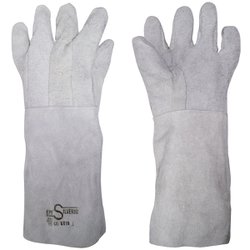 Luva de raspa silverio 20cm