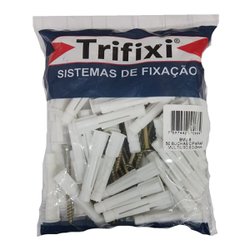 Bucha multiuso com parafuso trifixi 06mm com 100 3,5x45