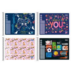 Caderno flex. tilibra mais cart. 96f c/5 143472