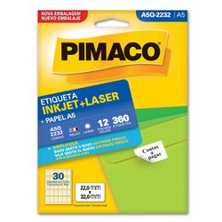 Etiqueta pimaco a5 22 x 32mm 12fls - q2232
