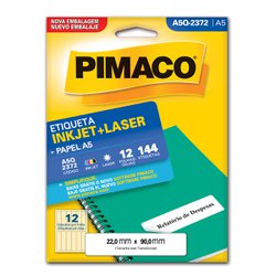 Etiqueta pimaco a5 22 x 90mm 12fls - q2372