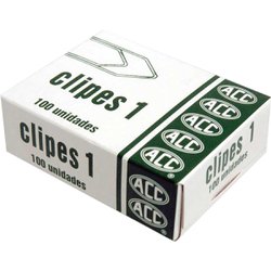 Clips niquelados acc 1 - com 100