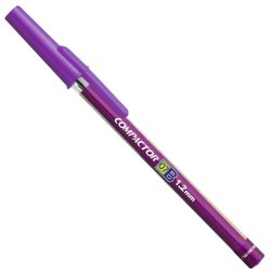 Caneta esferografica compactor 07b 1.2mm media violeta com 50