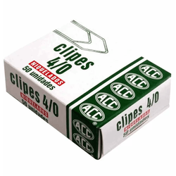 Clips niquelados acc 4/0 - com 50